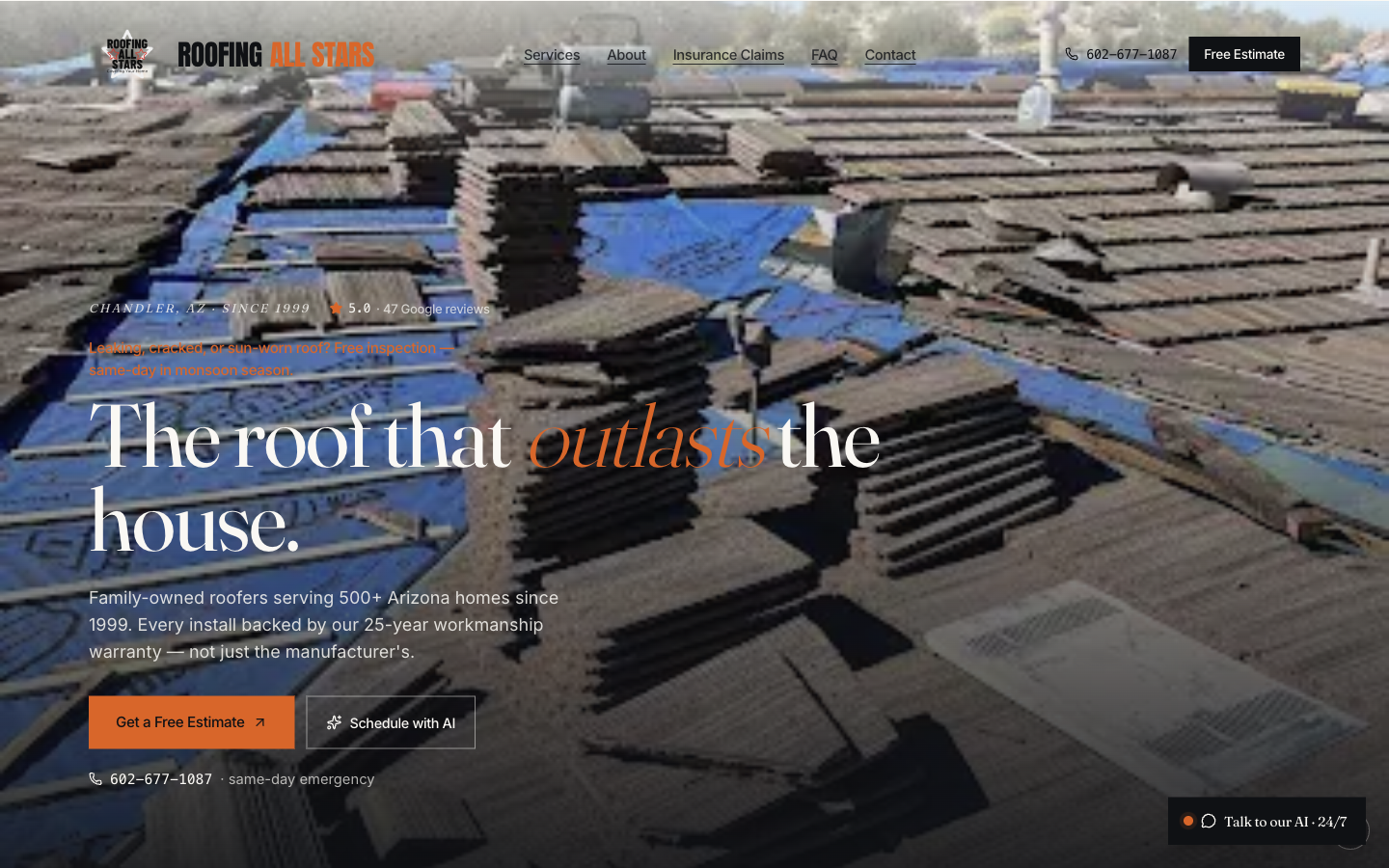 Roofing All Stars — New site